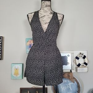 Fashion Web Black Dotted Romper